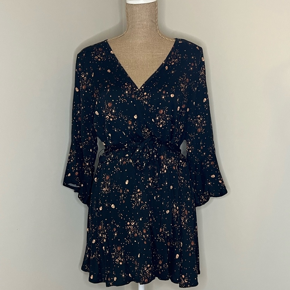 Torrid Babydoll Challis Surplice Tie-Front Top